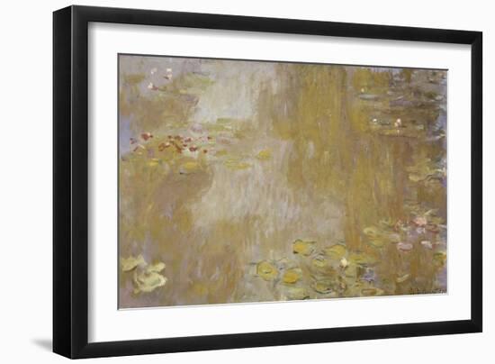 Les Nymphéas à Giverny-Claude Monet-Framed Giclee Print