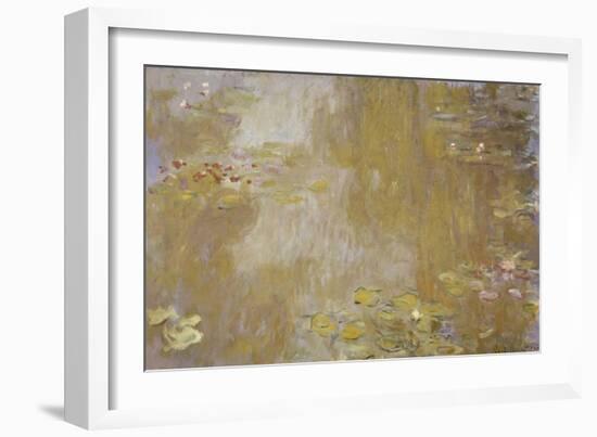 Les Nymphéas à Giverny-Claude Monet-Framed Giclee Print