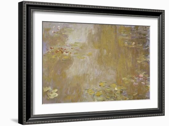 Les Nymphéas à Giverny-Claude Monet-Framed Giclee Print