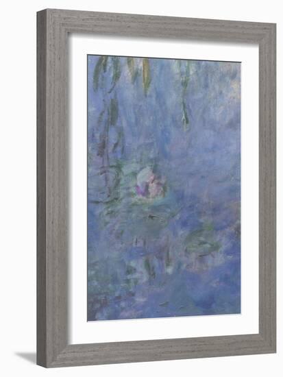 Les Nymphéas : Le Matin aux Saules-Claude Monet-Framed Giclee Print