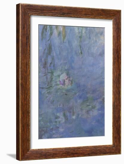 Les Nymphéas : Le Matin aux Saules-Claude Monet-Framed Giclee Print