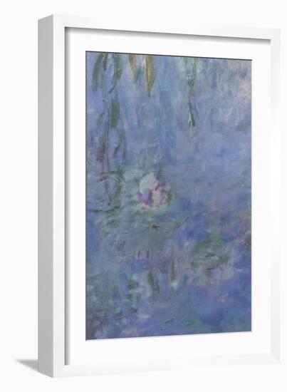 Les Nymphéas : Le Matin aux Saules-Claude Monet-Framed Giclee Print