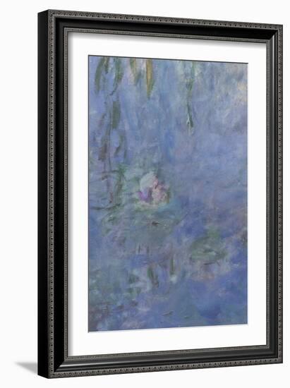 Les Nymphéas : Le Matin aux Saules-Claude Monet-Framed Giclee Print