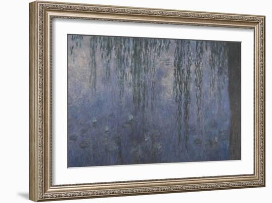 Les Nymphéas : Le Matin aux Saules-Claude Monet-Framed Giclee Print