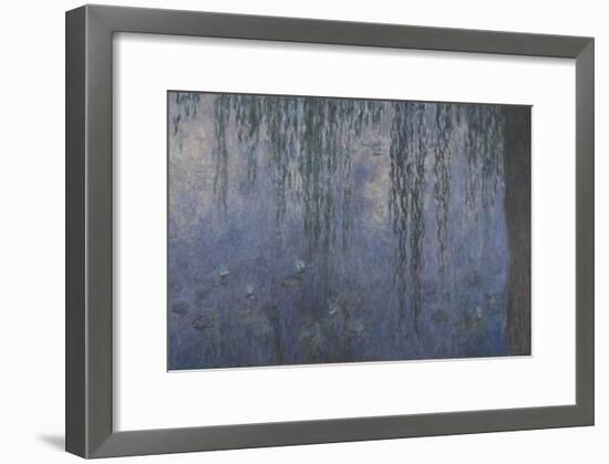 Les Nymphéas : Le Matin aux Saules-Claude Monet-Framed Giclee Print