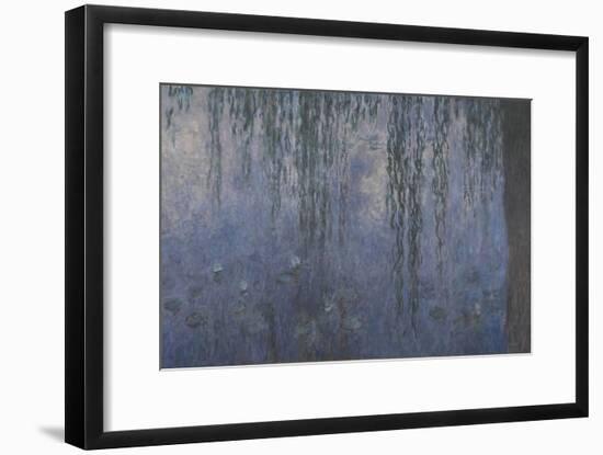 Les Nymphéas : Le Matin aux Saules-Claude Monet-Framed Giclee Print