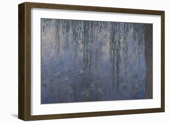 Les Nymphéas : Le Matin aux Saules-Claude Monet-Framed Giclee Print