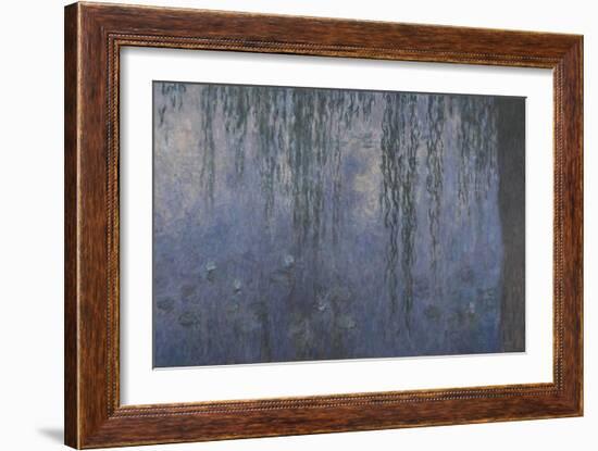 Les Nymphéas : Le Matin aux Saules-Claude Monet-Framed Giclee Print