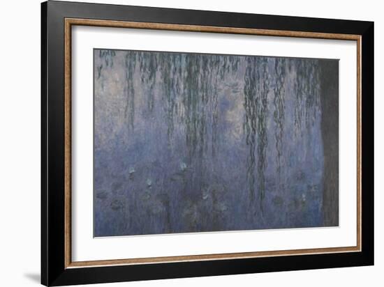 Les Nymphéas : Le Matin aux Saules-Claude Monet-Framed Giclee Print