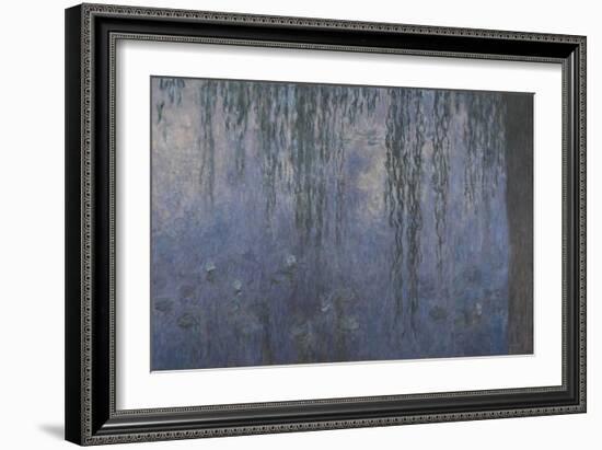 Les Nymphéas : Le Matin aux Saules-Claude Monet-Framed Giclee Print