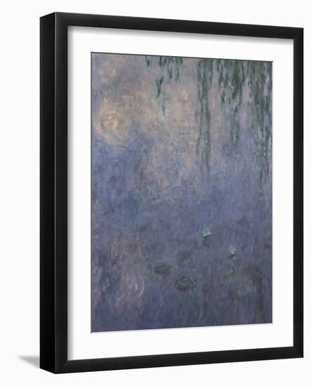 Les Nymphéas : Le Matin aux Saules-Claude Monet-Framed Giclee Print