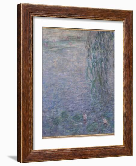 Les Nymphéas : Le Matin clair aux saules-Claude Monet-Framed Giclee Print