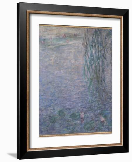 Les Nymphéas : Le Matin clair aux saules-Claude Monet-Framed Giclee Print