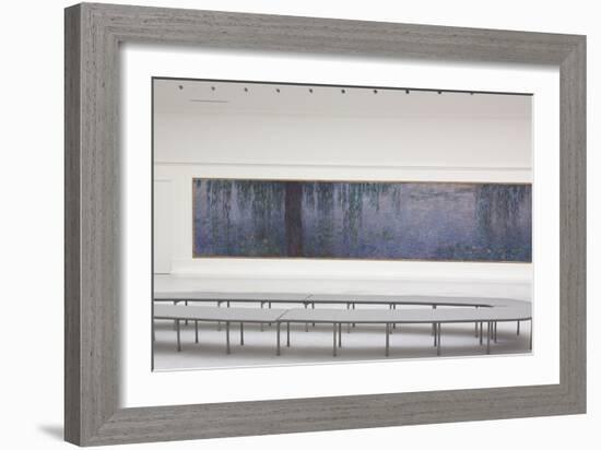 Les Nymphéas : Le Matin clair aux saules-Claude Monet-Framed Giclee Print