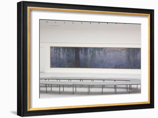 Les Nymphéas : Le Matin clair aux saules-Claude Monet-Framed Giclee Print