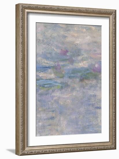 Les Nymphéas : Le Matin clair aux saules-Claude Monet-Framed Giclee Print