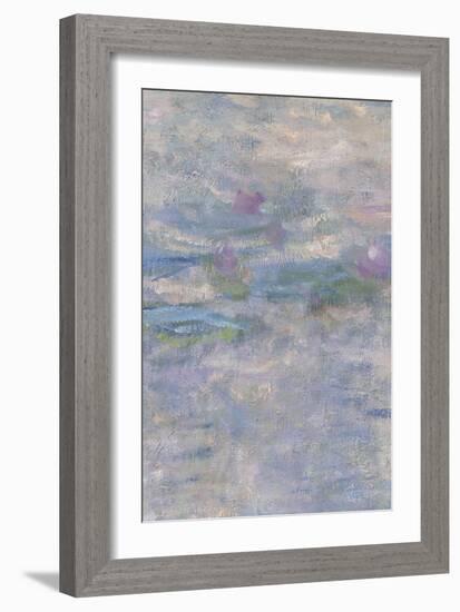Les Nymphéas : Le Matin clair aux saules-Claude Monet-Framed Giclee Print