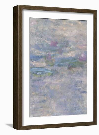 Les Nymphéas : Le Matin clair aux saules-Claude Monet-Framed Giclee Print