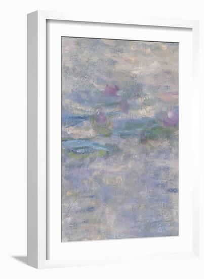 Les Nymphéas : Le Matin clair aux saules-Claude Monet-Framed Giclee Print