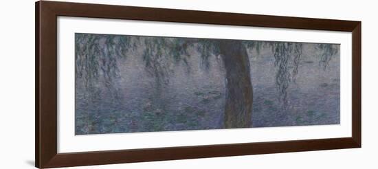 Les Nymphéas : Le Matin clair aux saules-Claude Monet-Framed Giclee Print