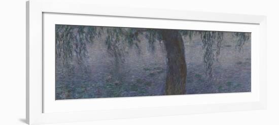 Les Nymphéas : Le Matin clair aux saules-Claude Monet-Framed Giclee Print