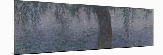 Les Nymphéas : Le Matin clair aux saules-Claude Monet-Mounted Giclee Print