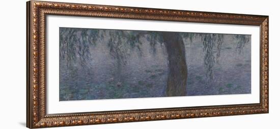 Les Nymphéas : Le Matin clair aux saules-Claude Monet-Framed Giclee Print