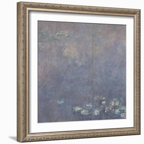 Les Nymphéas : Les Deux saules-Claude Monet-Framed Giclee Print