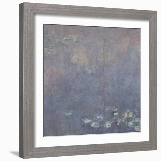 Les Nymphéas : Les Deux saules-Claude Monet-Framed Giclee Print