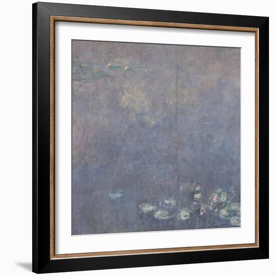 Les Nymphéas : Les Deux saules-Claude Monet-Framed Giclee Print