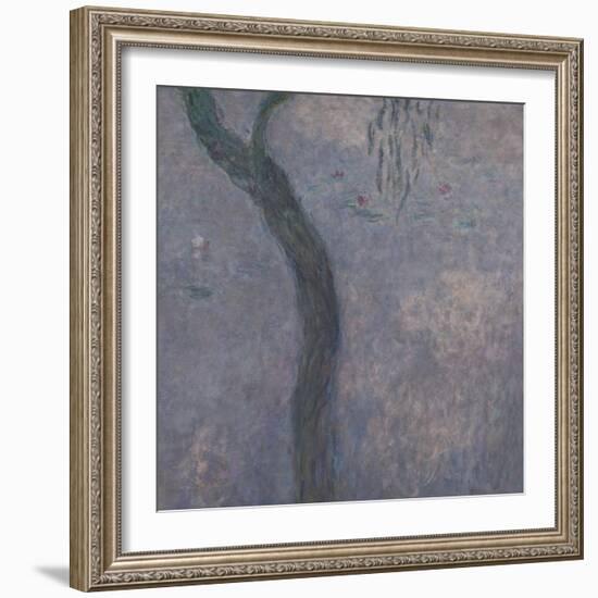 Les Nymphéas : Les Deux saules-Claude Monet-Framed Giclee Print