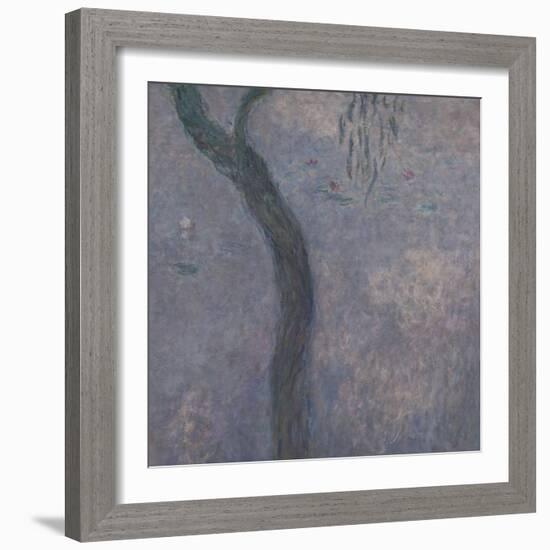 Les Nymphéas : Les Deux saules-Claude Monet-Framed Giclee Print