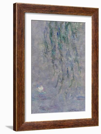 Les Nymphéas : Les Deux saules-Claude Monet-Framed Giclee Print