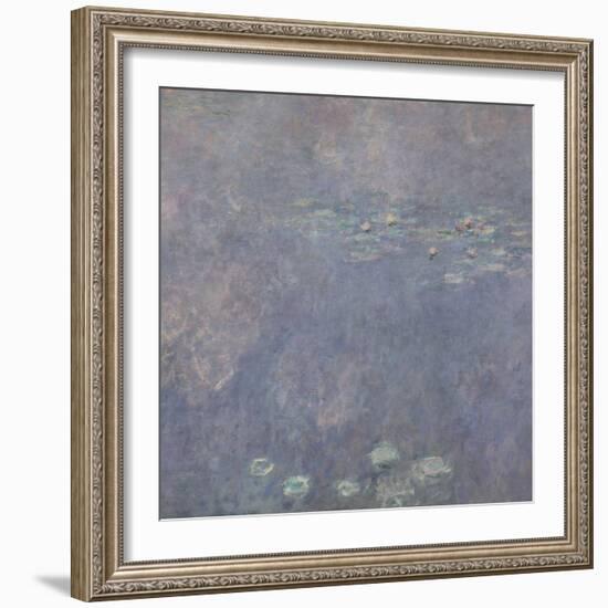 Les Nymphéas : Les Deux saules-Claude Monet-Framed Giclee Print