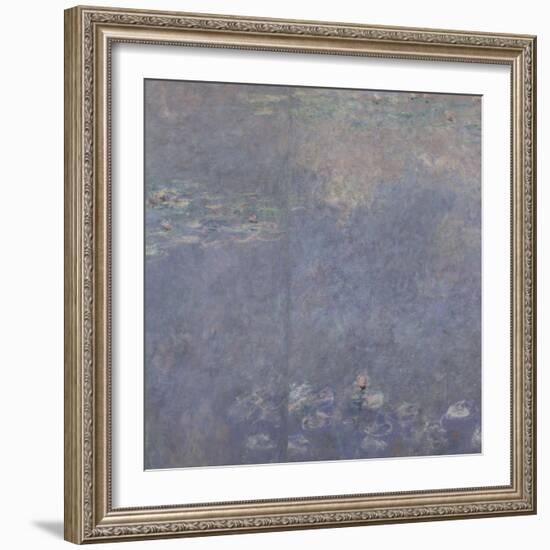 Les Nymphéas : Les Deux saules-Claude Monet-Framed Giclee Print