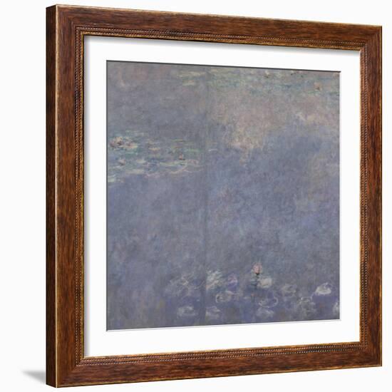 Les Nymphéas : Les Deux saules-Claude Monet-Framed Giclee Print