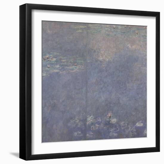 Les Nymphéas : Les Deux saules-Claude Monet-Framed Giclee Print