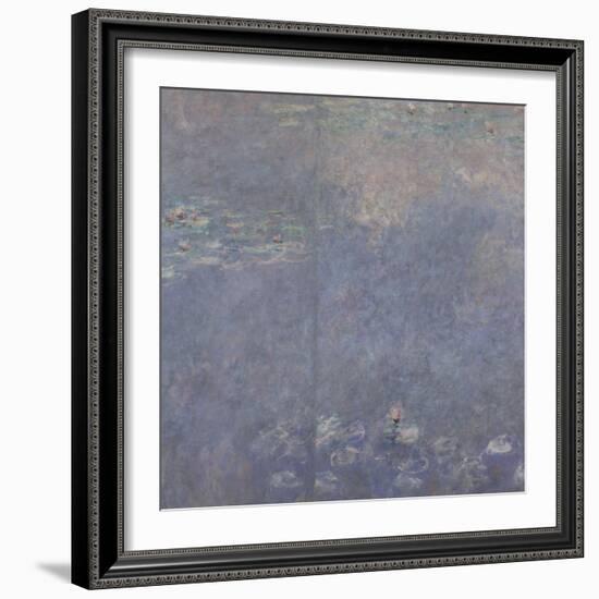 Les Nymphéas : Les Deux saules-Claude Monet-Framed Giclee Print