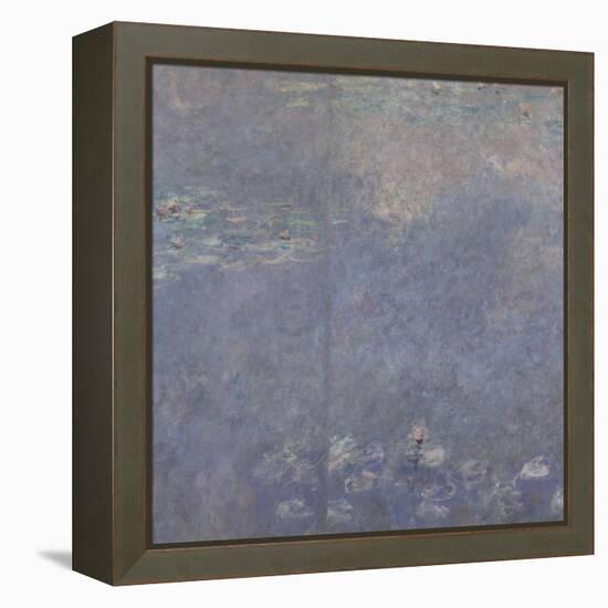 Les Nymphéas : Les Deux saules-Claude Monet-Framed Premier Image Canvas