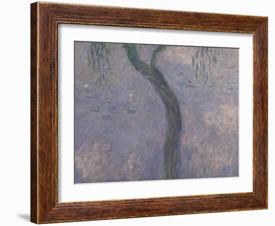 Les Nymphéas : Les Deux saules-Claude Monet-Framed Giclee Print