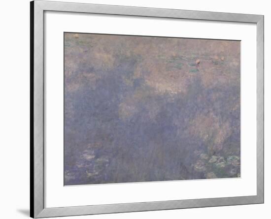 Les Nymphéas : Les Deux saules-Claude Monet-Framed Giclee Print