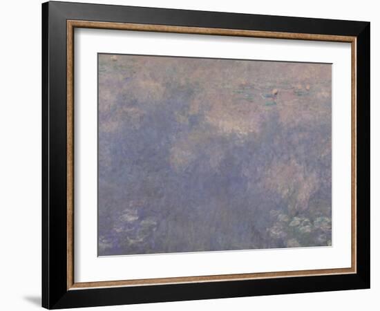 Les Nymphéas : Les Deux saules-Claude Monet-Framed Giclee Print