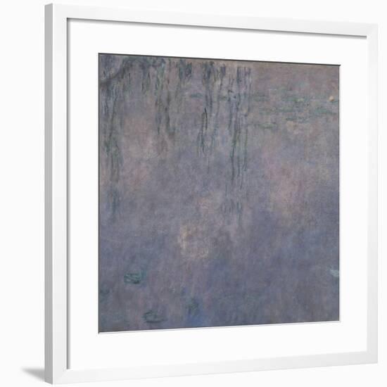 Les Nymphéas : Les Deux saules-Claude Monet-Framed Giclee Print