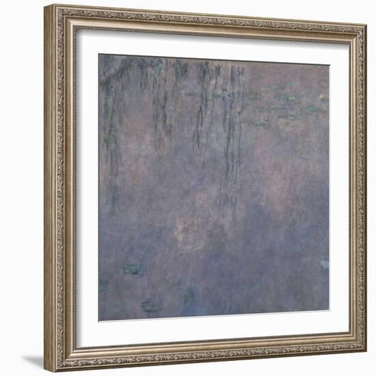 Les Nymphéas : Les Deux saules-Claude Monet-Framed Giclee Print