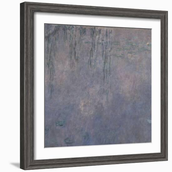 Les Nymphéas : Les Deux saules-Claude Monet-Framed Giclee Print