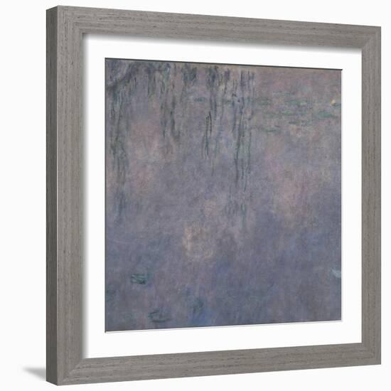 Les Nymphéas : Les Deux saules-Claude Monet-Framed Giclee Print