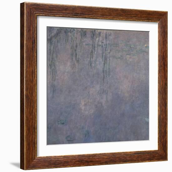 Les Nymphéas : Les Deux saules-Claude Monet-Framed Giclee Print