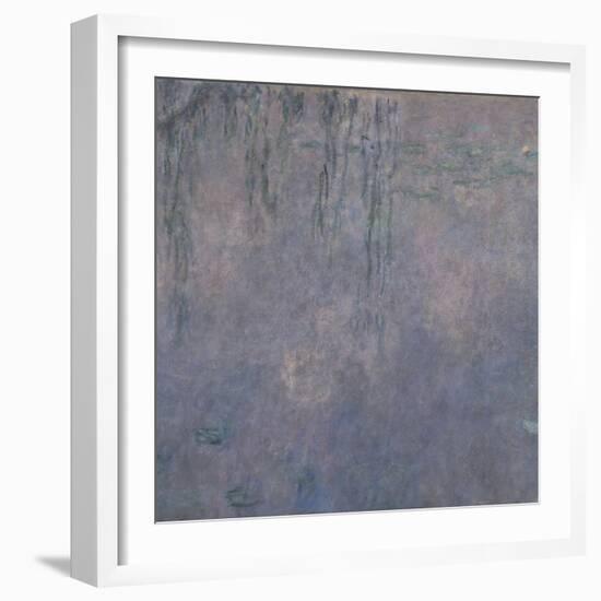 Les Nymphéas : Les Deux saules-Claude Monet-Framed Giclee Print