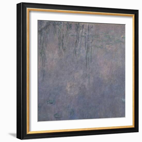 Les Nymphéas : Les Deux saules-Claude Monet-Framed Giclee Print