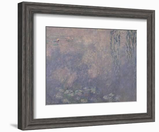 Les Nymphéas : Les Deux saules-Claude Monet-Framed Giclee Print